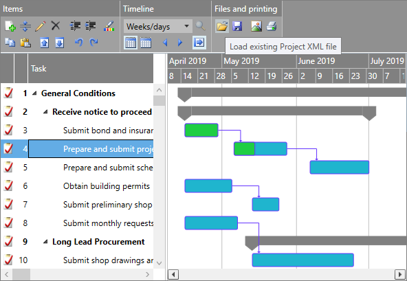 Gantt Chart Light Library for WPF & Silverlight/LightSwitch