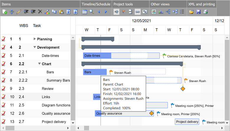 Gantt Chart Hyper Library for HTML5 & JS/TS/Angula